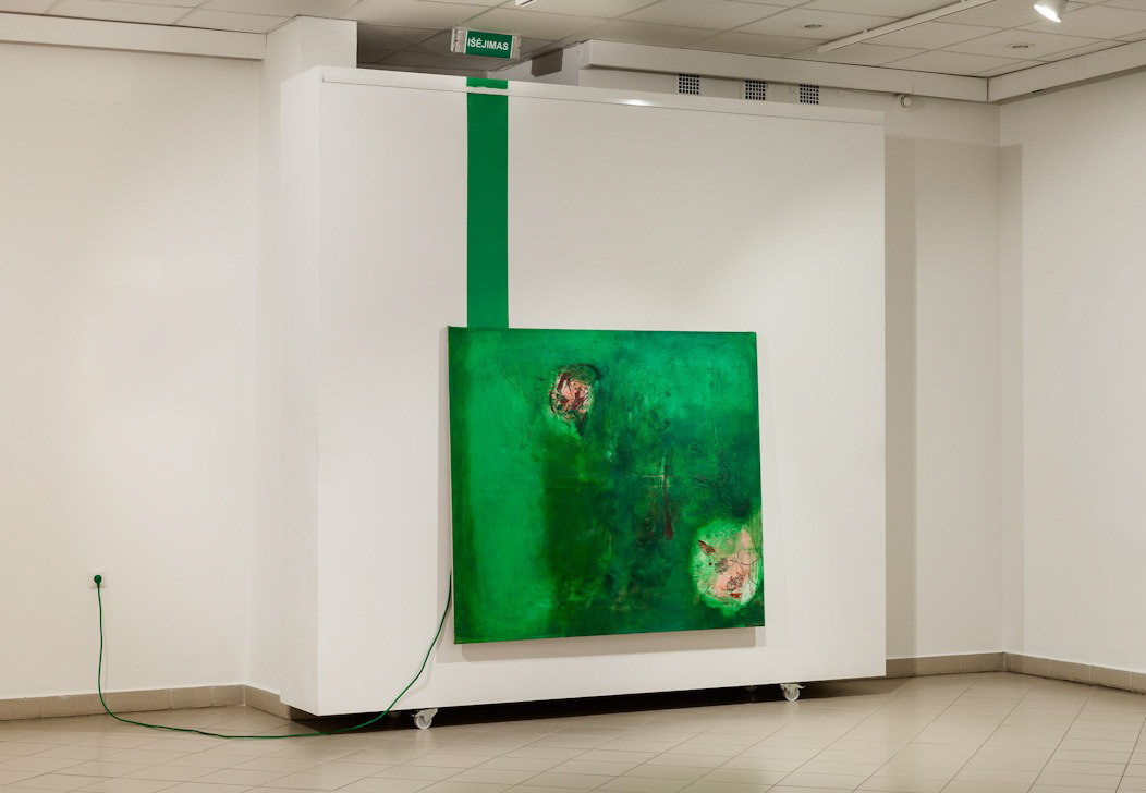 Žalias (išėjimas)140x160, dr.aliejus, 2017 m